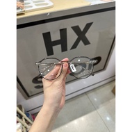 Angular round glasses frame 01248