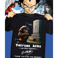 T-Shirt THANK YOU FOR THE MEMORIES Toriyama Akira Dragon Ball Gift Fan Club Black S-5XL