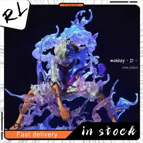 One Piece Gk Iron Curtain Sun God Nika Form Luffy Gear Fifth Desktop Ornament Collectible Model Gift