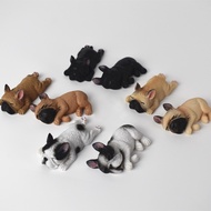 ✧RKS✧Cute Sleeping Dog Fridge ic Sticker French Bulldog Mini Toy  Decor