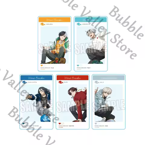 Anime WIND BREAKER Umemiya Hajime Sakura Haruka Cosplay Acrylic Transparent Card Cartoon Group Photo