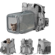 Large Capacity Cat Bag Breathable Extended Pet Backpack Large Cat Dog Trolley Cat Bag Double Shoulde