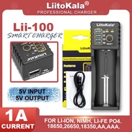 Liitokala 100  LCD Charger 1.2V 3.7V 3.85V AA/AAA 26650 18350 14500 16340 25500 NiMH lithium battery charger