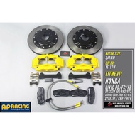 AP RACING BRAKE SET 4 POT 340MM HONDA CIVC FD FB FC ODYSSEY RB1 RB2 RB3 ACCORD 2003-2019 CL7 CL9 STREAM CRV HRV