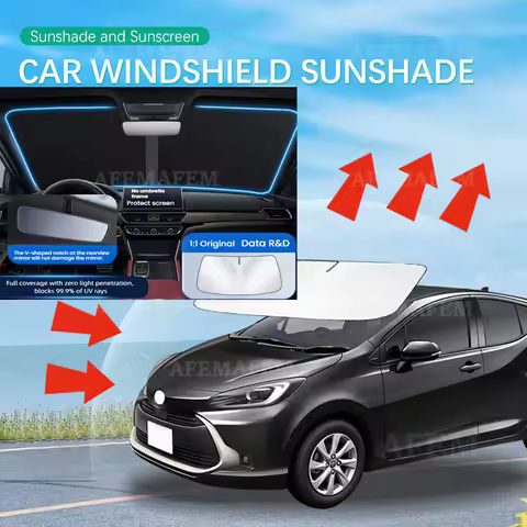Car Sun Visor For Toyota Aqua NHP10 Windshield Sunshade Heat Insulation Auto Accessories