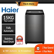 Haier 15KG Fully Automatic Top Load Washing Machine | HWM150-316S6 (Top Loader Washer Mesin Basuh Me