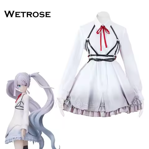 【Wetrose】In Stock White Miku Cosplay Costume 25 Nightcord de Colorful Project Mirai Sekai Stage Full