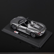 Bburago 1:24 Porsche 963 xe hợp kim mô hình 911 918 Diecast xe đồ chơi bộ sưu tập thu nhỏ đúc khuôn 