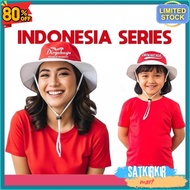MERAH Indonesian Red and White Hats, Independence Theme Hats for Adults and Children, August 17, 202