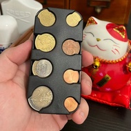 Plastic Euro Coin Box Square Money Storage Bag 8 Types of Coins Savings Tube European Currency Coin 