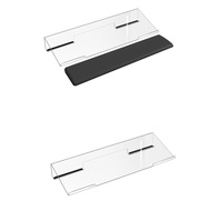 Acrylic Keyboard Stand Transparent Ergonomic Tilt Riser for Improved Typing - Desk Laptop Keyboard F
