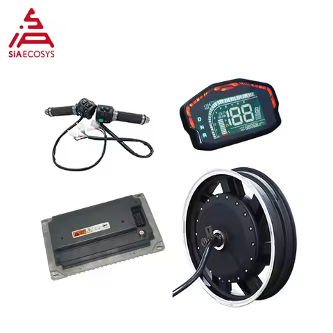QS MOTOR 17x3.5inch QS260 5000W V4 72V 100KPH Hub Motor with EM200-2SP Controller Power Train Kits f