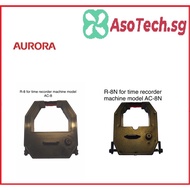 Aurora R-8 or R-8N Ink Ribbon Catridge for AC-8 AC-9 or AC-8N Time Recorder