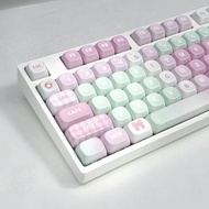 Strawberry Donuts Keycaps DYE-SUB PBT Material MOA Profile 130keys Full Set Pink Caps Custom for MX 