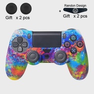 Soft Silicone Case For PS4 Protective Cover For Playstation 4 PS4 Pro Slim Controller Thumb Grips Jo
