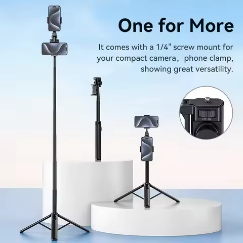 Ulanzi MT-70 Selfie Stick Tripod for phone photograph Livestreaming vlog with Remote Control 360° Ro