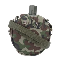 Kisangel 1 Set Sport Bottle Camouflage Canteen Hiking Canteen Hunting Canteen Kettle with Cover Cant