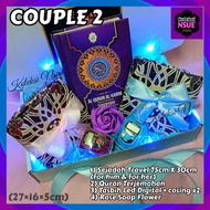 SWEET COUPLE Hadiah Kahwin Pengantin Baru Anniversary Gift Ring Couple Set Suprise Gift Box by Kolek