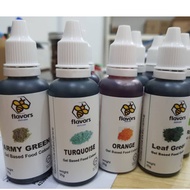 Gel Based Colour Coloring 35G(Halal) Bright Red Army Green Apple Green Dark Green Egg Yellow Leaf Gr