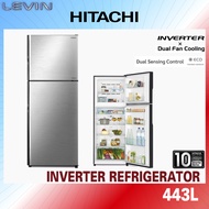 Hitachi 443L Dual Inverter Refrigerator 2 Door  Peti Sejuk