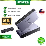 ✼UGREEN HDMI 2.1 8K Switch 3 in 1 Out  Remote Control 8K60Hz 4K120Hz Converter Splitter Switcher For Xbox PS5 Monitors❈