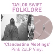 Taylor Swift - Folklore - "Clandestine Meetings" Pink 2xLP Vinyl (2020) Limited 1st Release) PH Blac