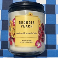 Bath and body works 1 wick candle home fragrance 198gm georgia peach perfume
