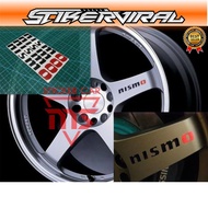 Nissan Nismo wheel rim rim car sticker nismo 4pcs