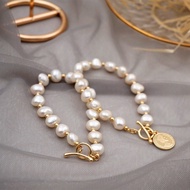 Baroque Freshwater Pearl Bracelet Female ins Atmospheric Design Cool Style Girlfriends Sisters Brace