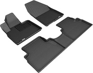 3D MAXpider Custom Fit Floor Mats for Hyundai Santa FE 2019-2020 All-Weather Car Floor Mats Liners, 