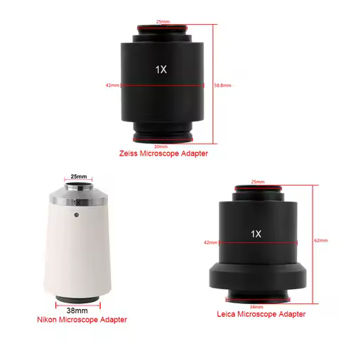 1X C-Mount Trinocular Microscope Digital Camera Adapter For Leica DM series/Zeiss P95 Axio UIS serie
