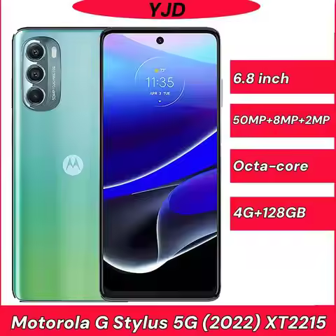 95% New Original Motorola Moto G Stylus 5G (2022) XT2215 Mobile Phone 6.8inch LCD 120hz 128GB 4GB RA