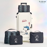 【Snoopy史努比/Olaf歐拉夫】29吋上掀雙開行李箱~贈收納袋4入