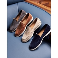 Lp Suede Genuine Cowhide Casual Loafers - Flat Men's Shoes