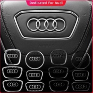 Audi A3 A4 B8 8P B9 8V A5 A6 C7 A7 Q3 Q5 Q7 Automobile Steering Wheel Logo Bright Frame Strip Electr