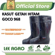 Goco 968 Kasut Getah Panjang [HITAM] Safety Rubber Shoes /Anti Slip Boot/Pasar/Kebun/FISHING/GARDEN
