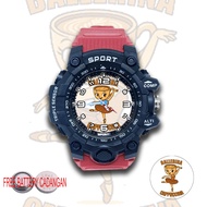 Jam Tangan Anak Laki Laki Ballerina Cappuccina 02 Keren Anti Air FREE Baterai Cadangan