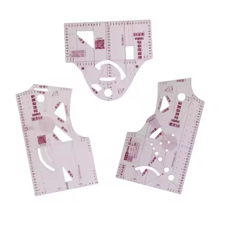 3Pcs Clothing Design Proofing Ruler Multifunctional Sewing Measuring Tool Tailor Pattern Design DIY 