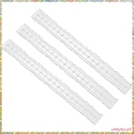 [L U T I] 3 Pieces 8.4 Inches Metal Irregular Edges Ruler Edges Ruler for Card Making Scrapbooking  
