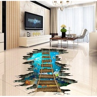NON-SLIP SAFE MATERIAL 3D Wall Sticker 3D Floor Sticker 3D Art Sticker Waterproof Sticker Stiker 3D 