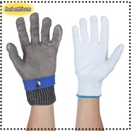BEBETTKISS Safety Cut Proof Work Gardening Tools Mesh Butcher Mittens Stab Resistant Glove