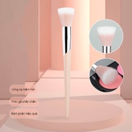 Cọ tán phấn má hồng GUVIET lông thưa màu hồng chất cọ mềm dùng cho phấn má dạng nén