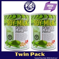 {TWIN PACK} Earth Living Organic Barley Sprout & Matcha Soy Milk Powder 有机巴厘&抹茶豆奶 (700g x 2)