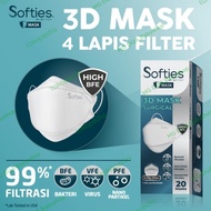 Softies 3D Mask Surgical 4ply - Masker Dewasa Softies 20s