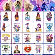 20PCS Cute KPop Demon Hunters Tattoo Stickers For Kids Cartoon Decals Waterproof Sticker Toy Gift