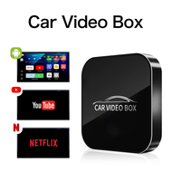 สามารถรับชม YouTube/NetflixCarPlay Adapter 4in1 Wireless Wired to Wireless CarPlay Adapter Wireless 