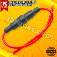 ⚡⚡Glass In-Line Fuse Holder Box Screw Connect For Cars, Motorcycles, Scooters, ATV BIG⚡