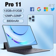 2025 Pro11 Tab Pad Baru Android 12 HD 5G 11.6in 16+512GB Dual SIM/WiFi Tablet PC Pembelajaran COD