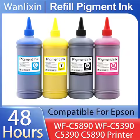 500ml WF-C5890 WF-C5390 Refill Pigment Ink For Epson WorkForce Pro C5390 C5890 color Printer T11C1 T