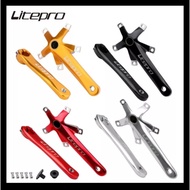 Litepro Hollow Tech Crank for Bicycles, MTB, Trifold eg Brompton, Aceoffix, Pikes, 3Sixty
